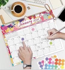 2026 Calendar, Wall Calendar 2026-2027, 18 Month Calendar January 2026 - June 2027, 14.8" X 11.5", Calendar with Twin-Wire Binding, Hanging Hook and Julian Dates (Seasonal Designs)