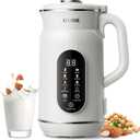 GDOR 42oz Smart Nut Milk Maker, 9-in-1 Plant Milk Machine for Almond, Oat, Soy, Juice & Smoothie, Large Touch Display Blender with Keep Warm, Boil Water, 12H Delay and Self-Cleaning