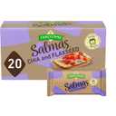Sanissimo Salmas Chia & Flaxseed, 20 Packs of 3 Crackers, Oven Baked Corn Crackers, Gluten Free, Non-GMO, Kosher Certified BB 4/19/26