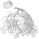 1pc String Valentine Waterfall Lights Fairy Curtain Lights Heart Curtain Lights Backdrop Fairy Lights Wedding Window Lights Fairy Light Curtains Led Decor Flashing (200*150 CM)