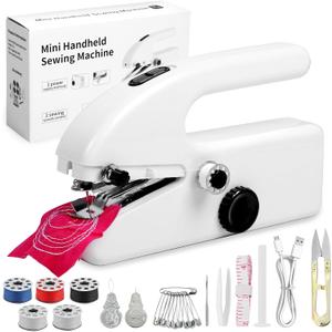 Portable Handheld Sewing Machine for Beginners  Mini Stitching Tool with 2 Speed Modes, USB & Battery Powered, Perfect for Quick Fixes, On-the-Go Repairs & DIY Fabric Projects