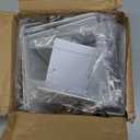 STORAGE MANIAC Floating Book Shelves for Wall Mounted Invisible Floating Bookshelves Heavy-Duty Steel Hidden Bookshelf Hanging Bookshelves for Bedroom Living Room Office, White 4-Pack Large