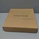 16 Pcs Velvet Brown Ornaments Set for Christmas Tree Decorations - 3.15 Inch Flocked Christmas Balls, Hanging Shatterproof Bulk Bulbs, Xmas Baubles for Wreath, Mantel, Stair Railings, Gift Packages