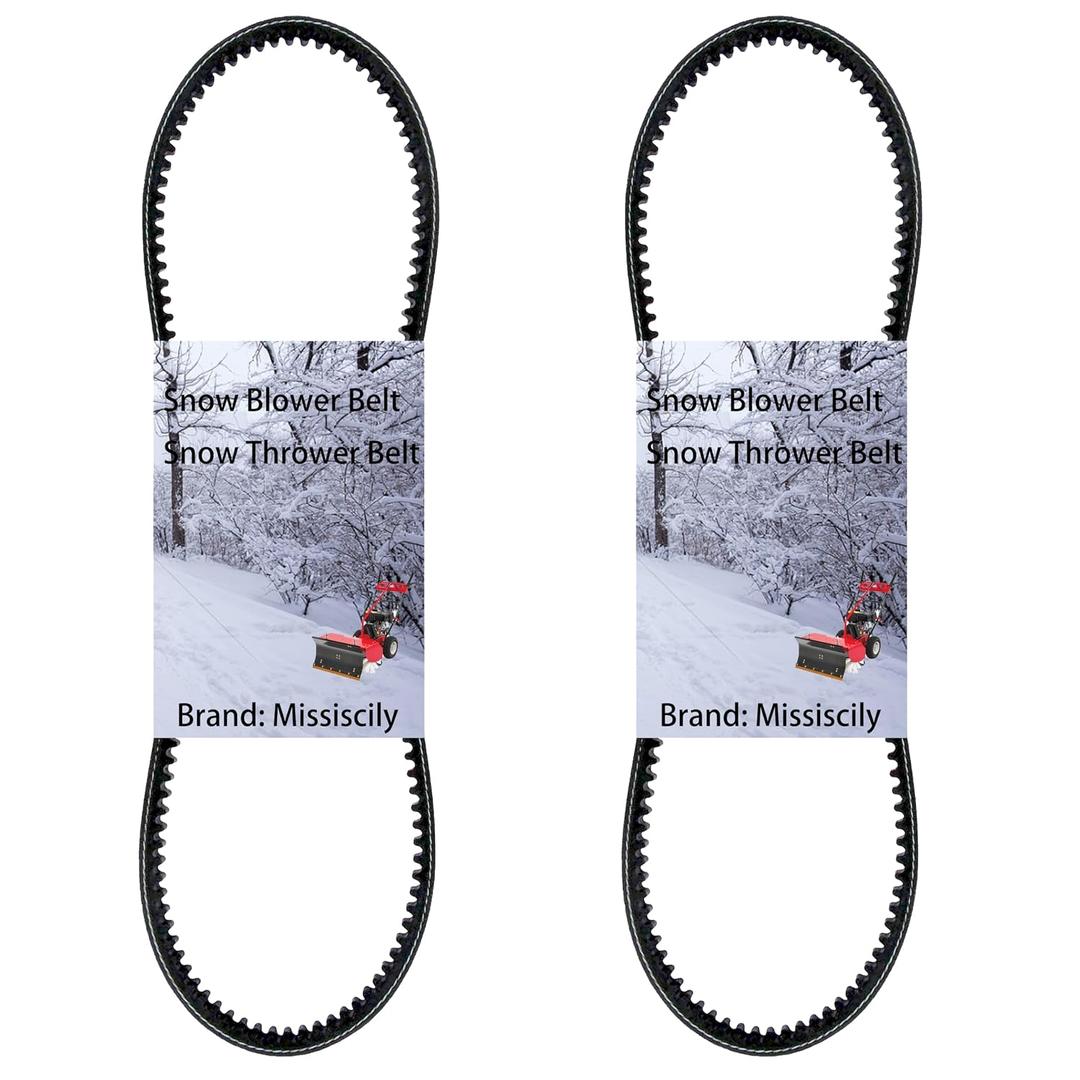 Set of 2, 954-0430C Snow Blowers Auger Drive Belt Fits MTD Cub Cadet 954-0430 754-0430 954-0430A 754-0430A