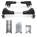 Nefish Furniture Dolly Adjustable Mini Fridge Stand with Wheels Washing Machine Stand Mobile Roller with 4 Locking Swivel Wheel Universal Mobile Base Moving Cart for Dryer Refrigerator