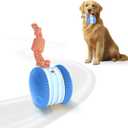 PJC Interactive Dog Toy  Automatic Electric Rolling Ball with Rope, Motion-Activated Play, Random Movement, Rechargeable, Ideal for Boredom Relief for All Dog Sizes