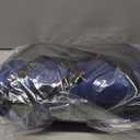 Amazon Basics Durable 3 Ring Zipper Binder with Multiple Pockets and Shoulder Strap, O-Ring Closure, Large Capacity, 4 inches, Blue