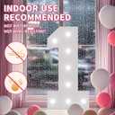 Marquee Numbers Large 70th-Birthday Decorations: 3ft Light up Number Balloon for Party Big 70 Year Old Women Men Birthday Decoration Anniversary Foam Board Wall Number 70