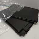 Plastic Extra Capacity Legal Size Hanging File Folders, 2" Expanding Pocket, Heavy Duty for Filing Cabinet, Insertable 1/5-Cut Tabs - 12 Pack (Black)