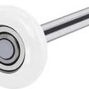 XiKe 10 Pack White 2" Nylon Garage Door Roller 4" Stem, Quiet/Durable and High Load, Use 6200-2RS Double Seals Precision Bearings.
