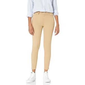 Amazon Essentials Women's Mid-Rise Stretchy Skinny Jeans - (Light Camel),  6 Short