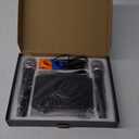 Aokeo Wireless Microphone System, Metal Wireless Mic Set with Case,Handheld Cordless Dynamic Microphones for Singing, Karaoke, Church, DJ,100ft Range (Black)