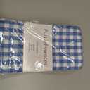 Maymiss Checkered Tablecloth Rectangle, 2 Pack Gingham Table Cloths Waterproof Wrinkle Free Buffalo Plaid Table Covers Washable for Dining, Parties & Outdoor Picnic(Light Blue and White, 52"Ã—70")