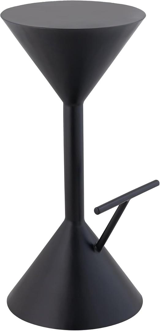 JONATHAN Y BSL1003A Chronos 29.75" Modern Industrial Iron Hourglass Backless Bar Stool with Foot Rest for Home, Kitchen, Dining Room, Workspaces, Cafes and Resturants, Black, 14" W x 14" D x 29.75" H