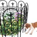 AMAGABELI GARDEN & HOME 8 Panels 32in(H)10ft(L) Decorative Garden Fences and Borders for Dogs Pre-Linking Panels No Dig Garden Edging Border Fence for Animal Barrier Fencing for Flower Bed Yard Patio