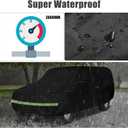Waterproof Car Cover Compatible with 1983-2001 Jeep Cherokee XJ Accessories, 210T All Weather Car Covers with Inner Cotton for Dust Snow Rain Hail Protection