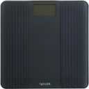 Taylor Glass Textured Paint Herringbone Design Digital Bathroom Scale, Gray, 5273274