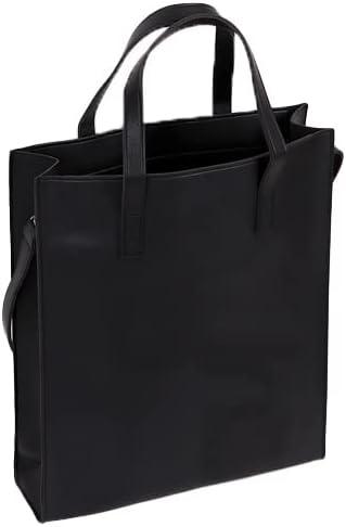 Messenger Bag for Men & Women - Vegan Leather Square Laptop Bag (Fits 16-Inch) - Crossbody/Shoulder Bag with Strap