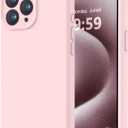 LOVE 3000 Designed for iPhone 15 Pro Case, Premium Silicone with [Soft Anti-Scratch Microfiber Lining] Shockproof Protective Phone Case for Men Women Girls 6.1", Chalk Pink