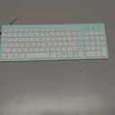TopMate Wireless Keyboard and Mouse Ultra Slim Combo, 2.4G Silent Compact USB 2400DPI Mouse and Scissor Switch Keyboard Set with Cover, Batteries Included, for PC/Laptop/Windows/Mac - Mint Green