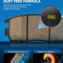 PHILTOP D1402 Ceramic Rear Brake Pads For 2009 2010 2011 2012 2013 2014 2015 Venza