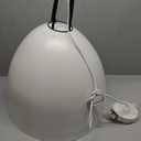 Maddox White Dome Large Pendant Light Socket 15x10 Inches