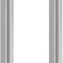 GeilSpace 1/2" x 16" Stainless Steel Pipe, 304 Pipe Nipple Fits Standard 1/2 Inch Threaded Pipes and Fittings, DIY Industrial Metal tube (2 PCS)
