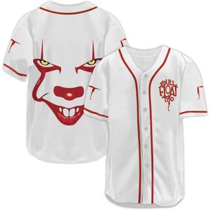 Mens Jersey Shirt V Neck Short Sleeve, Graphic Baseball Sports Tee, Casual Streetwear Button Shirt for Summer, XXL
