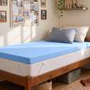 Ninemoon 3 Inch Memory Foam Mattress Topper with Cool Nylon-Spandex Cover, Twin XL