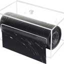 Trash Bag Organizer Dispenser, Acrylic Garbage Bag Holder Dispenser, Trash Bag Roll Dispenser for Wall Mount (Standard, Clear)