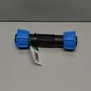 Watts ASC12 ANKA Series High Pressure Poly-Pipe Straight Coupling, 1/2" x 1/2" Black Fitting w/ Blue Tapered Nut Seals, High Grade Glass Fiber Reinforced Nylon, Agriculture & Irrigation (0.5 Inch)