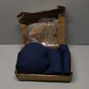 Amazon Basics Lightweight Super Soft Easy Care Microfiber 4 Piece Bed Sheet Set with 14-Inch Deep Pockets, Full, Navy Blue, Solid