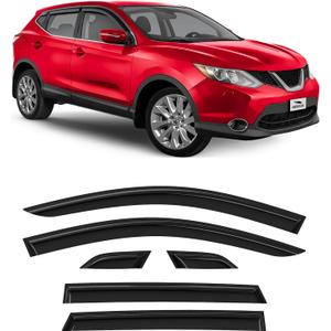 Voron Glass Tape-on Extra Durable Rain Guards for Nissan Rogue Sport 2017-2022, Window Deflectors, Vent Window Visors, 6 Pieces - 100464 Voron Glass Tape-on Extra Durable Rain Guards for Nissan Rogue Sport 2017-2022, Window Deflectors, Vent Window Visors, 6 Pieces - 100464