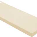 Mrsenloi Outdoor Bench Cushion 48x18x3 Inch with Ties, Thick Waterproof Porch Swing Cushions for Patio Furniture Chair Pad, Seat Sofa Garden Replacement Cushion Sponge Filling (Beige)