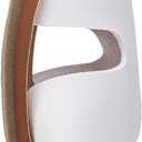 KOLILI Womens Flat Slide Sandals, Summer Fashion Sandals, Comfy Style | Warm-weather Favorite (8, White)