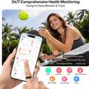 Smart Ring for Women & Men, Health Fitness Tracker Ring | Sleep Monitor/Heart Rate/Blood Oxygen/HRV/Stress/Calorie/Steps, IP68 Waterproof for iOS & Android, Free App (Silver, 07#)