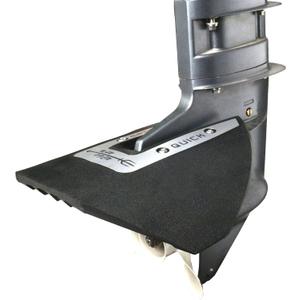FO2003 Whale Tail Hydrofoil Stabilizer for Outboard Motors and Stern Drives 40 to 300 HP Universal Engines Silver