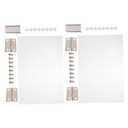 Popcorn Machine Door Panel Replacement 2-Pack Clear Thickened Pvc Protective Panels for Commercial Popcorn Makers 11.41X8.46 Inch Accessory