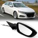 Right Passenger Side Door Mirror For Honda Accord LX, Sport 2018-2022  Power  Non-Heated No-Turn signal Match to Platinum White Pearl Replaces HO1321328 76208-TVA-A02 (3pin)