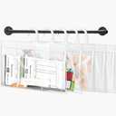 24 Pack Hanging Storage Bags, Large Hook 7.5 x 10.5-inch Clear Plastic Bags for Classroom, Library, and Pharmacy Use
