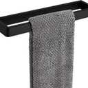 APLusee Matte Black Towel Bar, 304 Stainless Steel Towel Rack, Wall Mounted