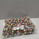 27 ft Long Christmas Wood Bead Garland 3 Pcs 9 ft Wood Christmas Tree Garland Decoration Vintage Beaded Garlands for Xmas Wedding Holiday Farmhouse Home Boho Decor (Gold)