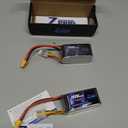 Zeee 4S Lipo Battery 1500mAh 14.8V 120C Graphene Battery with XT60 Plug for FPV Drone Quadcopter Helicopter Airplane RC Boat RC Car RC Models (2 Pack)