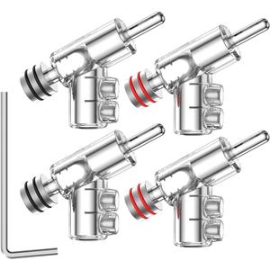 Viborg 4X Banana Plugs Speaker Connectors for Sound Systems