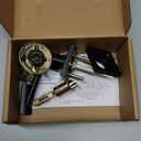  Contemporary Stamford Door Lever- Entry- Matte Black, 1-Pack, Black 