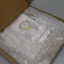 YestBuy 4 Tier Cupcake Stand Acrylic Tower Display with LED Light Premium Holder Dessert Tree Tower for Birthday Candy Bar Dcor Weddings, Parties Events (Yellow Light)