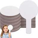 Acrux7 30 Pack Dry Erase Answer Paddles, Handheld Auction Paddles Double Sided White Board Paddle Small Dry Erase Signs for Classroom, Teaching, Office, Meeting, Voting, Bridal Shower Games