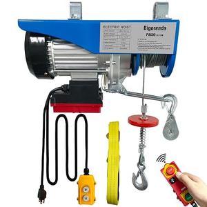 Electric Hoist,1320 lbs Electric Winch 328ft Wireless&Wired Remote Control
66ft Lift Height,110v Electric Hoist Single/Double Sling,Zinc-Plated Steel Wire,with Emergency Stop Switch,for Garage,Factory