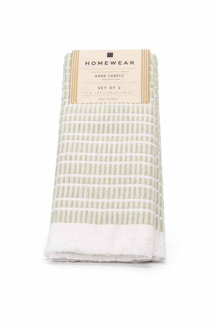 Homewear Embroidered Hand Towels - Set of 2 (15in x 25 in
)