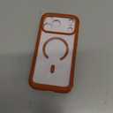 Miracase for iPhone 17 Pro Max Case 6.9" Full-Body Phone Case with Built-in Glass Screen Protector& Full Camera Protector,[Magnetic with MagSafe] Drop Proof 17 ProMax Cover, Orange